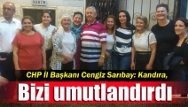 Sarıbay: Kandıra, bizi umutlandırdı