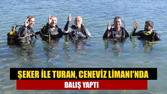 Şeker ile Turan, Ceneviz Limanı'nda dalış yaptı