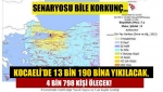 Senaryosu bile korkunç… Kocaeli’de 13 bin 190 bina yıkılacak, 4 bin 798 kişi ölecek!