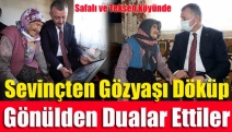 Sevinçten gözyaşı döküp gönülden dualar ettiler