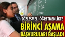 Sözleşmeli öğretmenlikte ikinci aşama başvuruları başladı