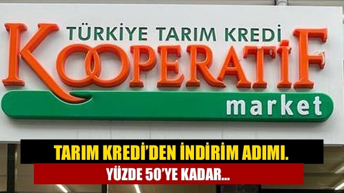 Tarım Kredi’den indirim adımı. Yüzde 50’ye kadar…