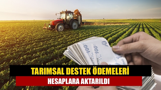 Tarımsal destek ödemeleri hesaplara aktarıldı