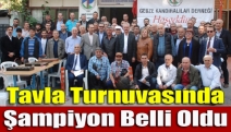 Tavla turnuvasında şampiyon belli oldu