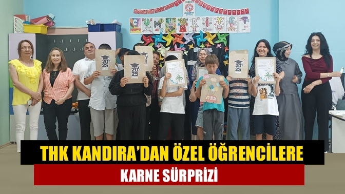 THK Kandıra’dan Özel Öğrencilere Karne Sürprizi