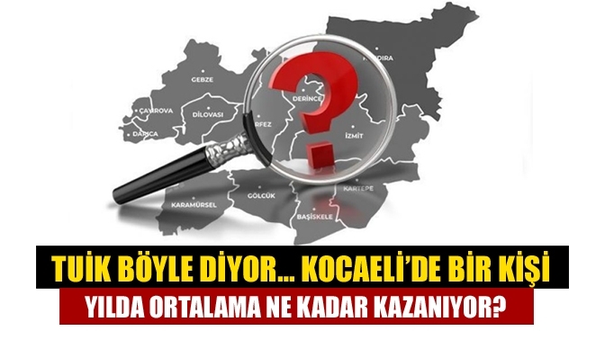 TUİK böyle diyor… Kocaeli’de bir kişi yılda ortalama ne kadar kazanıyor?