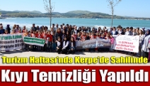 Turizm Haftası’nda Kerpe’de sahilinde kıyı temizliği yapıldı