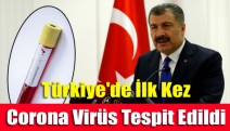Türkiye'de ilk kez korona virüs tespit edildi