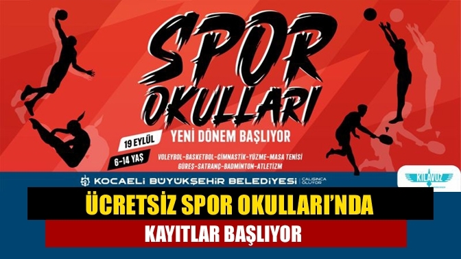 Ücretsiz Spor Okulları’nda kayıtlar başlıyor