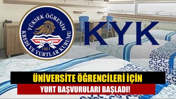 Üniversite öğrencileri için yurt başvuruları başladı!