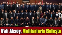 Vali Aksoy, Muhtarlarla buluştu