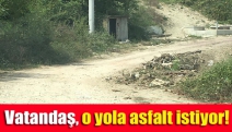 Vatandaş, o yola asfalt istiyor!