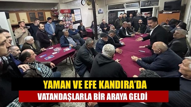 Yaman ve Efe Kandıra’da vatandaşlarla bir araya geldi