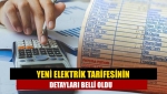Yeni elektrik tarifesinin detayları belli oldu