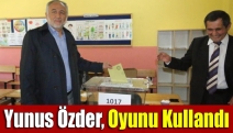 Yunus Özder, oyunu kullandı