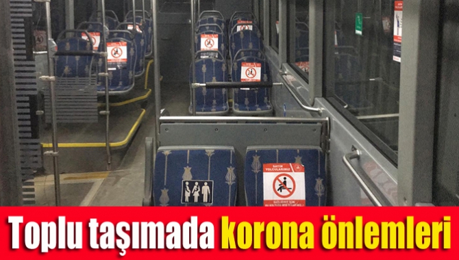 Toplu taşımada korona önlemleri