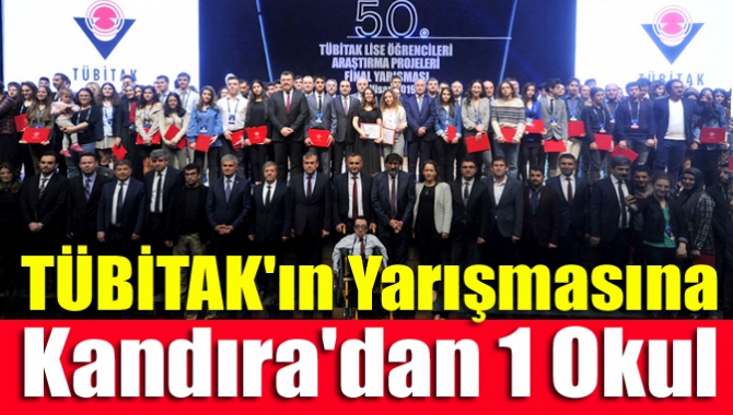 TÜBİTAK'ın yarışmasına Kandıra'dan 1 okul