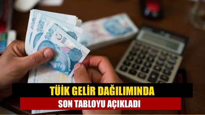 TÜİK gelir dağılımında son tabloyu açıkladı