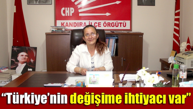 “Türkiye’nin değişime ihtiyacı var”