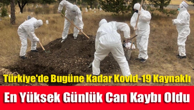 Türkiye'de bugüne kadar Kovid-19 kaynaklı en yüksek günlük can kaybı oldu