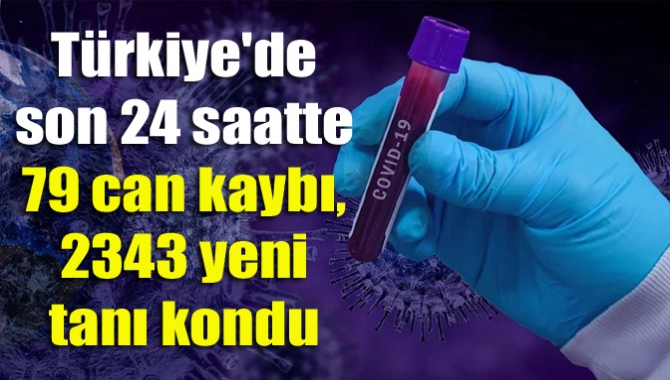 Türkiye'de son 24 saatte 79 can kaybı, 2343 yeni tanı kondu