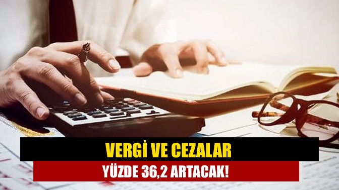 Vergi ve cezalar yüzde 36,2 artacak!