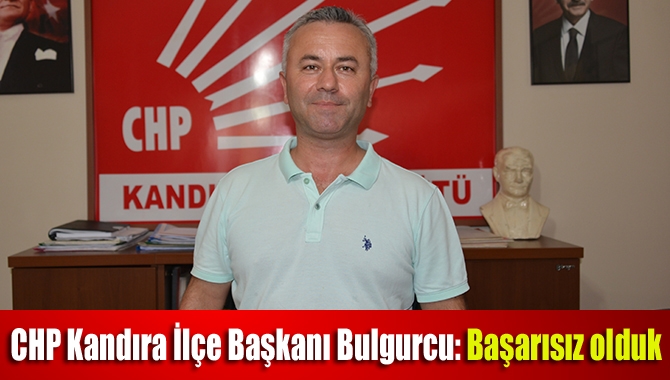 Volkan Bulgurcu: Başarısız olduk