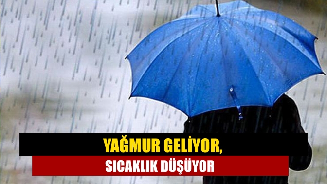 Yağmur geliyor, sıcaklık düşüyor