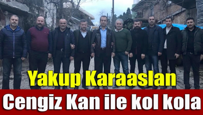 Yakup Karaaslan Cengiz Kan ile kol kola