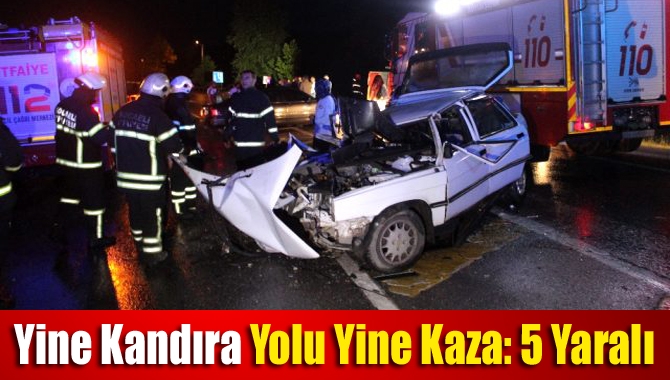 Yine Kandıra Yolu Yine Kaza: 5 Yaralı