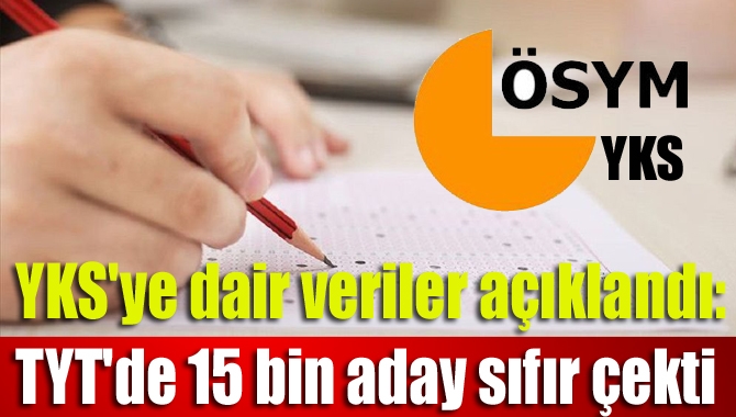 YKS'ye dair veriler açıklandı: TYT'de 15 bin aday sıfır çekti