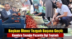 Başkan Ölmez Tezgah Başına Geçti: Kandıra Tavuğu Pazarda İlgi Topladı