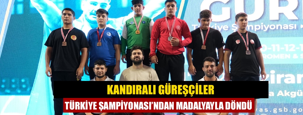Kandıralı Güreşçiler Türkiye Şampiyonası’ndan Madalyayla Döndü