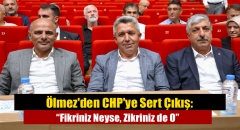 Ölmez'den CHP'ye Sert Çıkış: “Fikriniz Neyse, Zikriniz de O”